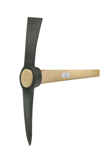 Idealspaten Aktions-Kreuzhacke 3 kg – Handgeschmiedet & gehärtet – mit 95 cm Buchenholz-Stiel – Für harte Böden, Asphalt & Bauarbeiten – Robustes 2-in-1 Werkzeug mit Spitz- & Flachseite Idealspaten Aktions-Kreuzhacke 3 kg – Handgeschmiedet & gehärtet – mit 95 cm Buchenholz-Stiel – Für harte Böden, Asphalt & Bauarbeiten – Robustes 2-in-1 Werkzeug mit Spitz- & Flachseite