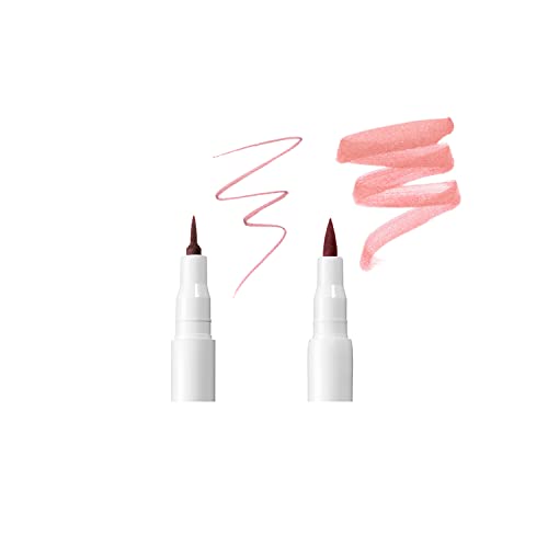 2-In-1 Stain + Liner - Undone Beauty Forever Lip Features A Precision Liner In Deep Enhancing Shade And Sheer Stain For Longwearing, Naturally Full Lip Look + Soothing Aloe. Clean, Vegan, Paraben-Free & Cruelty-Free. Neutral Nude #TOP1
