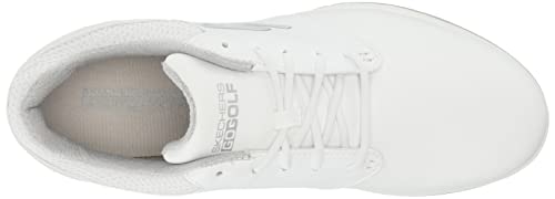Skechers Mens Golf Bold Waterproof Spikeless Golf Shoe, White/Silver, 8.5 Us #TOP4