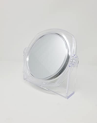 Rucci Clear Vanity Mirror, 1X/10X M821 Mirror Clear Acrylic 6.5 Inch (Pack Of 1) #TOP7