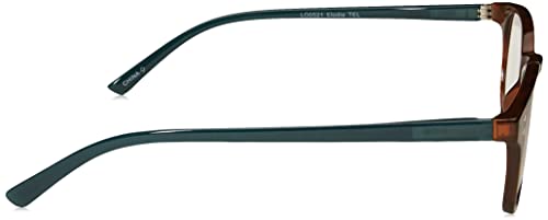 Foster Grant Women's Elodie Round Reading Glasses, Brown Tortoise/Transparent, 59 Mm + 1 #TOP2