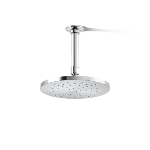 Kohler 13688-CP Contemporary Round 8' single-function rainhead, 2.5 gpm, Polished Chrome