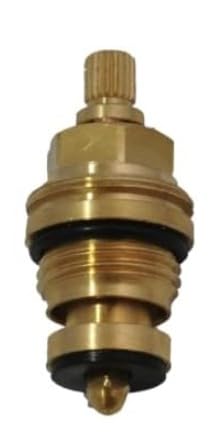 GC5 1/2" BSP Tap Gland 20 Teeth 7.6mm Spline - 47.5cm Height - for Pegler, Armitage Shanks, Swirl, Tantofex Tantara, TRE Mercati and Triton Taps - Full Turn with Rubber Washer (Single)