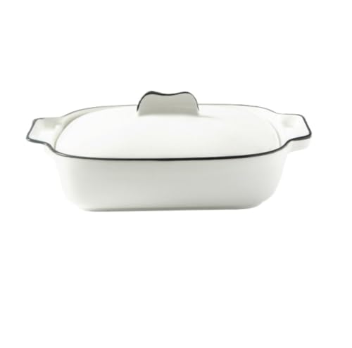 電子レンジ 魚調理器具は蓋付きで、レンジで焼き魚、 電子 レンジ で 焼き魚、、調理する、ローストする、溶かす、蒸す、調理を1つに食器洗い機対応、セラミック (純白)