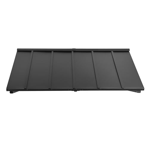 Awntech 5' Houstonian (68"-24"-24") Standing Seam Metal Fixed Awning, Black