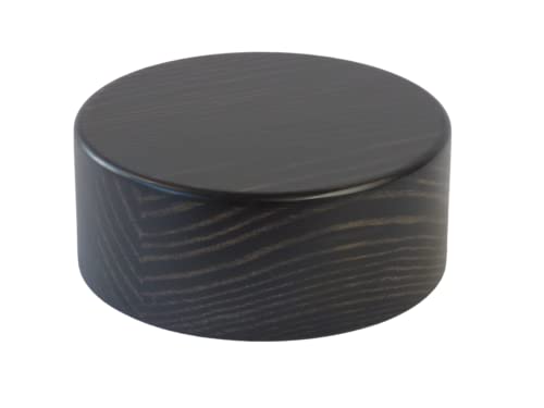 Socles circulaires en bois massif noyer pour sublimer la décoration de table de salon