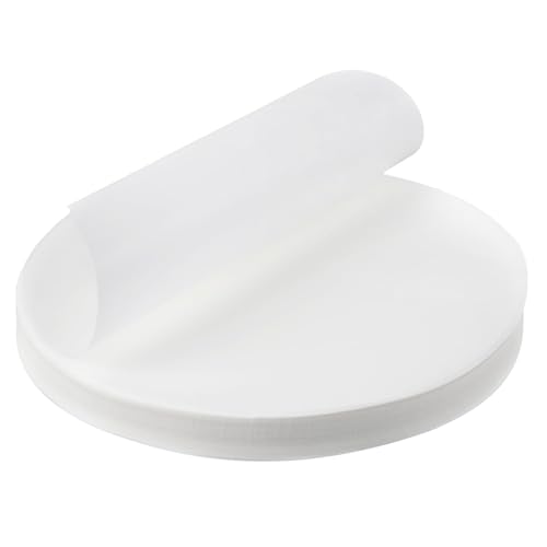 500pcs Burger Greaseproof Paper Sheets Baking Parchment 11cm Round Non Stick Burger Press Wax Discs Papers Wrapping Circles for Foods Seperating Patty Meat Beef Cookies Storing Cake Tin Baking Pans