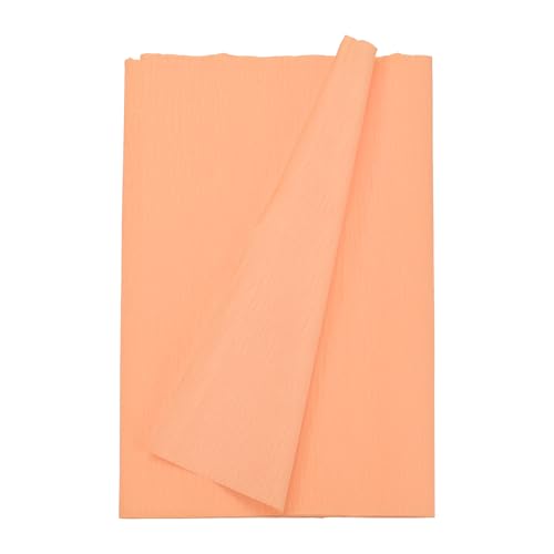 Image of MECCANIXITY Crepe Paper Roll 8.2ft Long 13 Inch Wide for Wedding Ceremony Various Large Festivals Decoration, Champagne