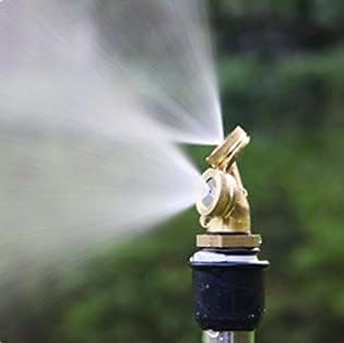 Miniatura 3 de Joywayus Boquilla de pulverización de latón de 12 pulgada NPT macho de 3 agujeros para rociadores de jardín, conector de riego, rociadores de agua,