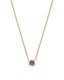 Kendra Scott Davie Pendant Necklace in 18K Gold Vermeil, Fine Jewelry for Women, Amethyst