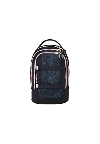 satch Pakiet 5 klasy, ergonomiczny, pojemność 30 l, stabilny, maksymalna organizacja, Midnight Jungle - niebieski, Taglia unica, Zestaw do butów