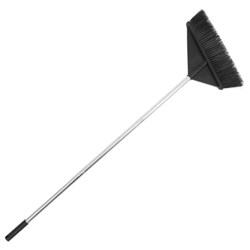 PERSELOSO 長柄硬毛ほうき 室内外兼用 園 オフィス清掃用 頑丈で使いやすいロングハンドル設計 軽量で効率的な掃除用具