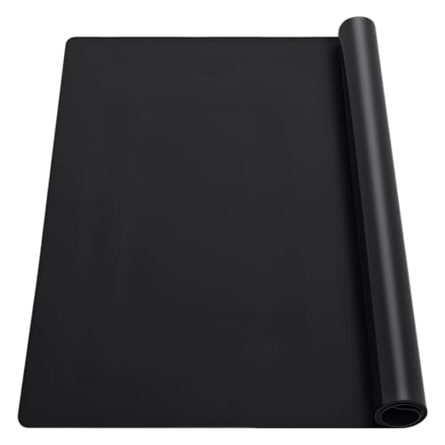 Vestamore Alfombrilla protectora de silicona para placa de inducción, 20.5 x 30.7 pulgadas, color negro, resistente al calor, cortable, fácil mantenimiento