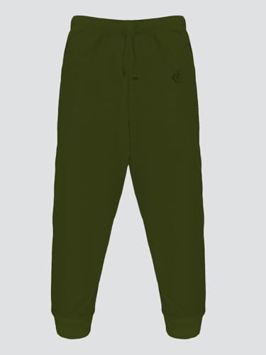 Image of KiddoPanti 100% Cotton Track Pants for Boys & Girls | Soft Single Jersey Fabric | Elastic Waist with Drawcord | Full Length with Rib Hem & Pockets | Joggers for Kids