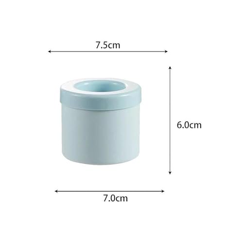 Molde de hielo cilíndrico de silicona azul 60 piezas miniatura 4