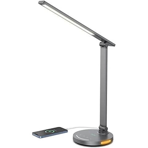 Lastar LED Metal Desk Lamp for Home Office, Table Lamp with 7 Brightness Levels and 5 Modes, Desk Lamp with USB Charging Port, Car Timer, Desk Lamp for Bedroom Cover