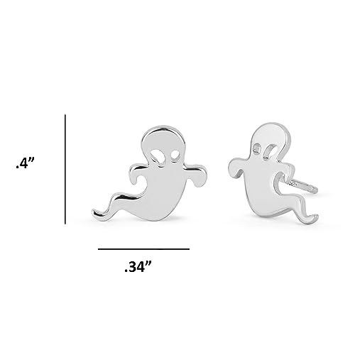 Boma Jewelry Sterling Silver Spooky Ghost Stud Earrings4