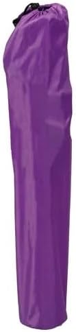 Miniatura 2 de Silla de campamento plegable cuádruple básica azul real para adultos con portavasos (morado)