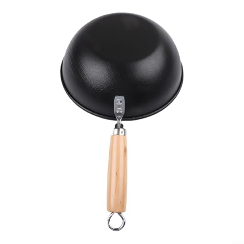 Wok de hierro con fondo plano para cocinas 22 cm miniatura 6