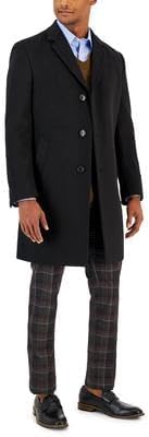 Nautica Mens Classic-Fit Camber Wool Overcoat Coat 36R Black