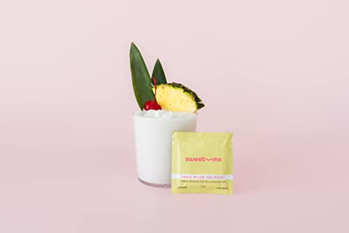 Image of Sweetums Feminine Wipes For Women, Individually Wrapped - pH Balanced Flavored Intimate Wipes - Pack of 10 (Pina Colada)