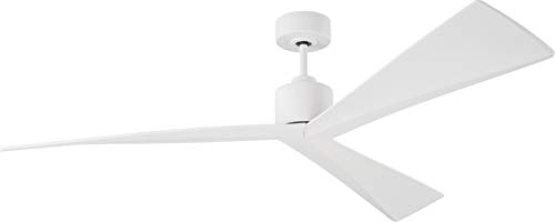 Monte Carlo 3ADR60RZW Adler Ceiling Fan with Remote Control 60", 3 ABS Blades, Matte White