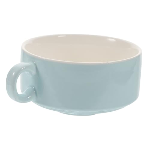 Gatuida 1pezzo Ciotola in Gres Con Doppia Maniglia Per Zuppa Dessert e Budini Per Ristoranti e Uso Multiuso Come Fornitura Da Cucina