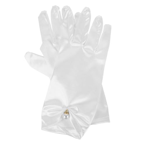 BESPORTBLE 1pair Elegant Lace Gloves with Pendant for Weddings Bridal Events and Evening Parties Wrist Fingerless Design for Women and Girls