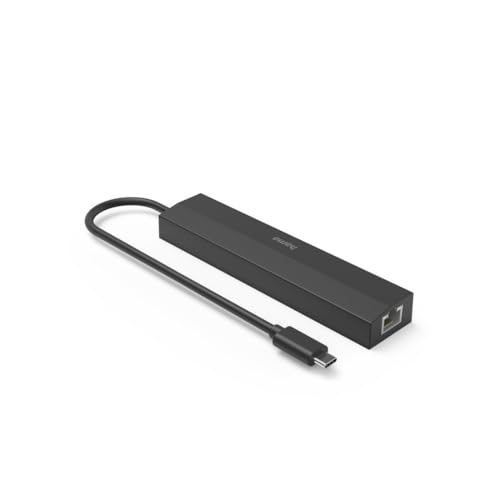 Image of Hama 6-in-1 USB-C Hub with Ultra HD 4K HDMI I 3xUSB-A Gen 3.2 I 1Gbps RJ45 Ethernet (Type C 6 in 1)