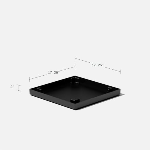 Image of Veradek Block Series Cube Planter & Drip Tray - Square Outdoor Planter Set
