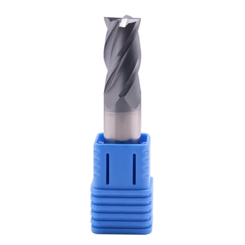 Image of 4 Flute Solid Carbide Square End Mill(1Pc, 5 /8in), AlTiN Coated | 35 Helix, 5 /8 inch Cutting Dia, 5 /8 inch Shank Dia, 1-1 /4 inch LOC, 3-1 /2 inch OAL For Milling Alloy Steel, Hardened Steel, Iron, Copper