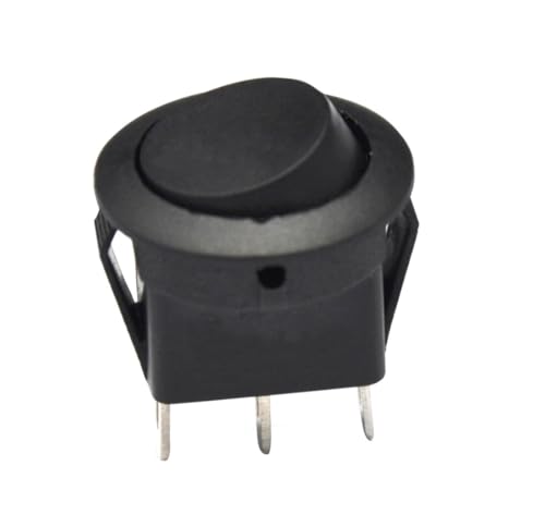 Interruptor ON-OFF 6-10A 250V 5 unidades, ideal para controlar el flujo eléctrico en equipos y circuitos eléctricos.