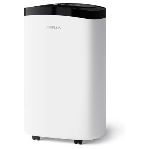 AIRPLUS 30 Pints Dehumidifier - Efficient Dehumidifiers for Basements/Medium Rooms with Auto Shut Off & Continuous Drainage, Silent Moisture Removal