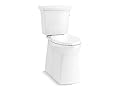 KOHLER Corbelle Tall Two-Piece Elongated Toilet With Skirted Trapway 1.28 Gpf