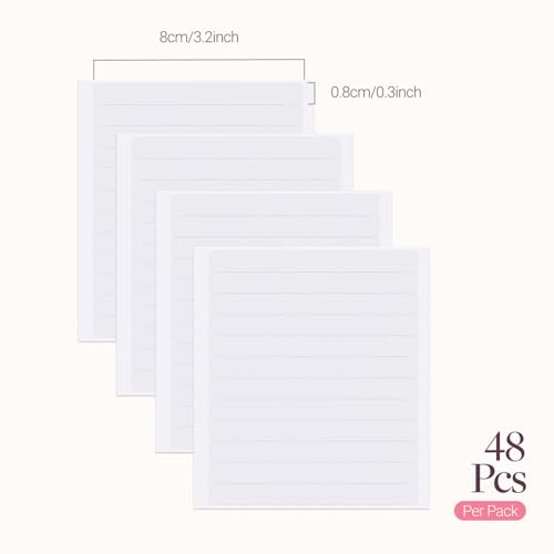 Image of GOO GOO Single Sided Wide Hair Extension Tape, 48 Pieces, 3.2 * 0.3inch, Easy to Apply & Remove, Adhesive Replacement Tabs