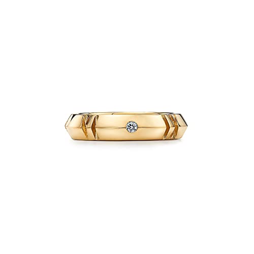 JewelryGift 18 Chapado en Oro X Anillo Estrecho Cerrado Piedra de circón cúbico Blanco Último diseño Anillo de Boda para Hombres y Wonem-54 Cover