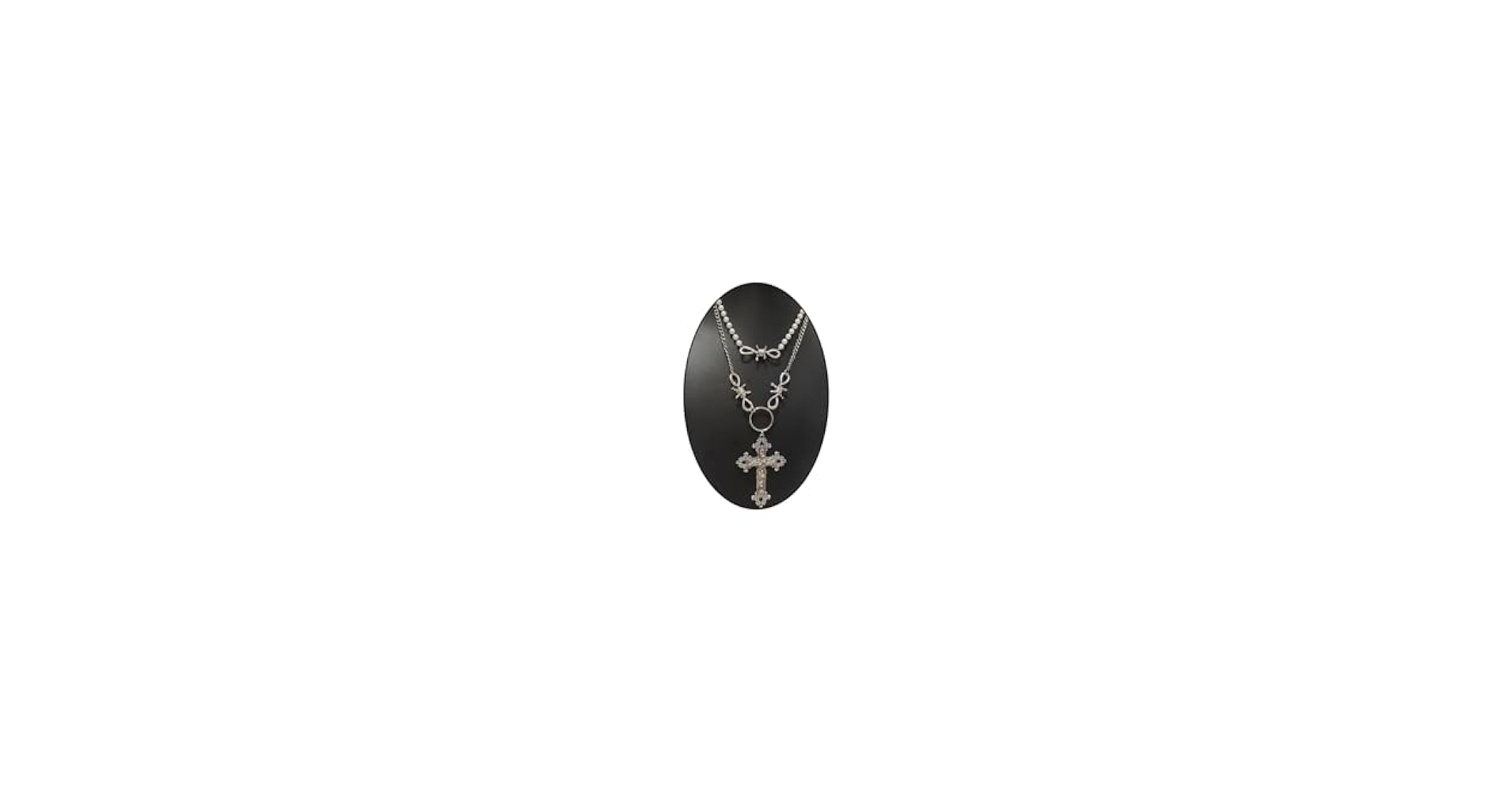 IIIMIII 伊亜美Multilayer cross necklace IIIMIII BlackPaintingII Multilayer cross necklace – iiimiii