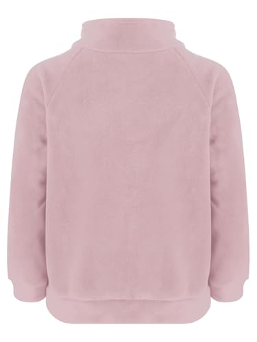 Linjinx Kids Girls Fleece Jacket Long Sleeve Zip Up Pullover Sweatshirt Coat Fall Winter Clothes Outwear with Pockets2