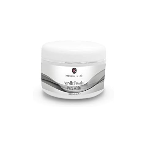 JND Acrylic Powder Professional Salon Quality Acrylic Nails Extension Nail Art (12 grams, Pure White) Cover