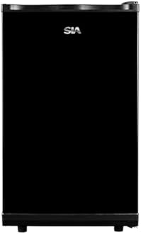 SIA UCF50BL Freestanding Under Counter Freezer, 77L Capacity, 4* Freezer Rating, E Rated, 50cm Wide, Reversible Door, Black, 2 Years Parts & Labour Guarantee