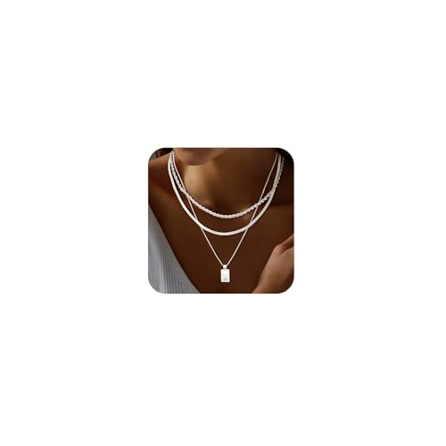 Bvuem Collar para mujer, chapado en oro real de 14 quilates, delicado colgante de diamante, gargantilla simple y moderna, collar de cadena de joyería para regalo, Latón, No es una piedra preciosa