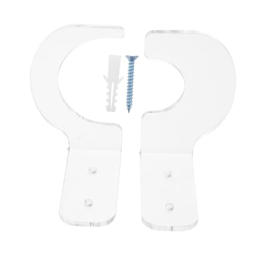 Garneck Bat Wall Hook Baseball Bat Holder Display Acrylic Stand for Softball Hockey Stick