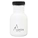 Laken Unisex - Botella de Acero Inoxidable Muy Resistente para Adultos, 0,35 l, Color Blanco