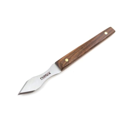 Narex Dual Bevel Marking Knife Stainless Steel Blade Rosewood Handle Finger Indents (0.060" Thick Blade)