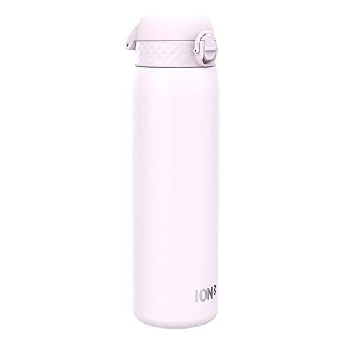 ION8 Lightweight 1 Litre Steel Water Bottle, Non-Insulated, Leak Proof, Easy to Open, Secure Lock, Dishwasher Safe
