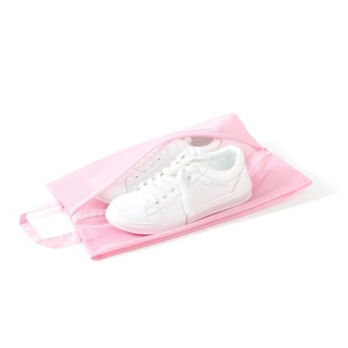 pack all Shoe Bag for Travel, Water-Resistant Shoe Pouch for Gym, Odor-Resistant Soccer Cleats Bag for Sport (Pink, 1-Pack) - Image 5