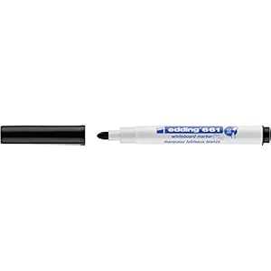 edding 661 – marker voor whiteboard zwart, verpakking van 10 stuks