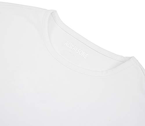 ALWAYSONE Kids Cotton Tee Long Sleeve Shirts Stripe and Solid T Shirts Crewneck T-Shirt for Boys Girls 3-12 Years3