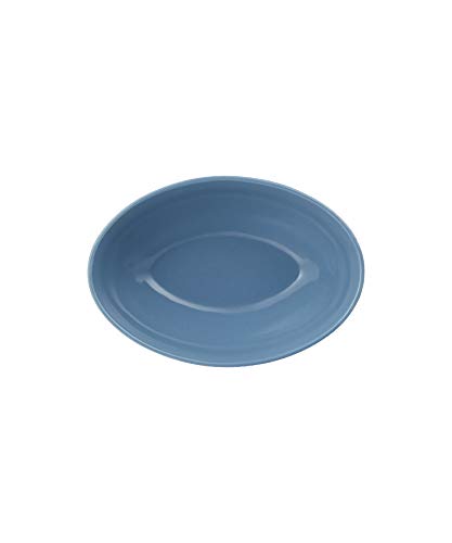 Le Creuset Oval Serving Bowl, 6.7 inches (17 cm), Marine Blue, Heat Resistant, Cold Resistant, Microwave and Oven Safe