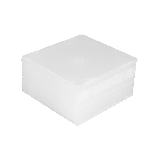ERINGOGO 12PCS Ultrathin CD Storage Box Transparent Case with Film Protection for Easy Recognition and Organization for Home Cinema and Media Collection